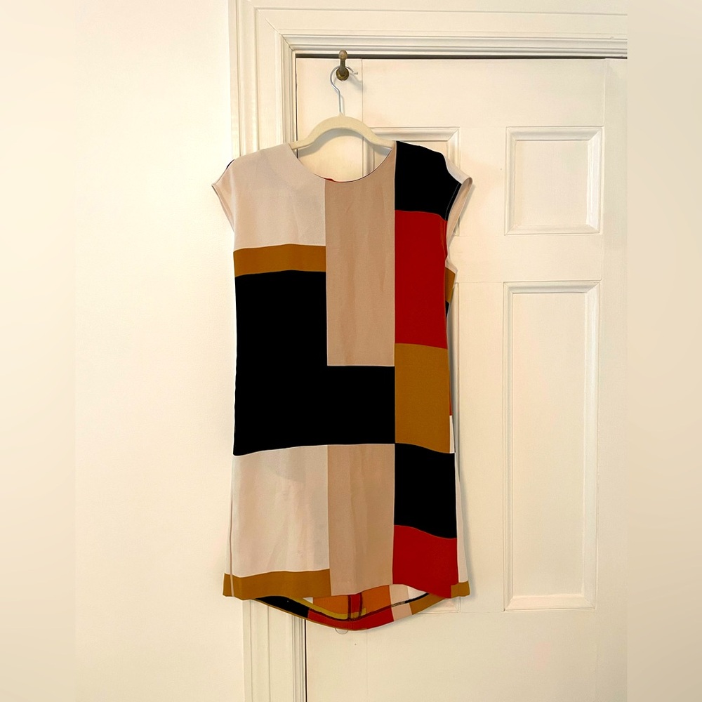 Color Block Mondrian Inspired Mod Mini Shift - image 1